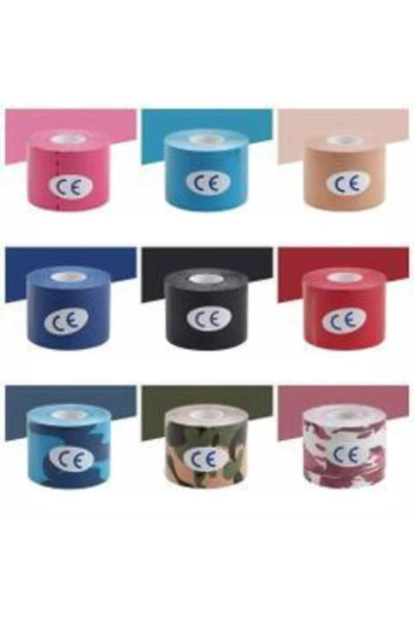 BİATAPE Pembe Rengi Sporcu Ağrı Bandı  Bia Tape Kinesio 5cmx5 m 12 li - 3