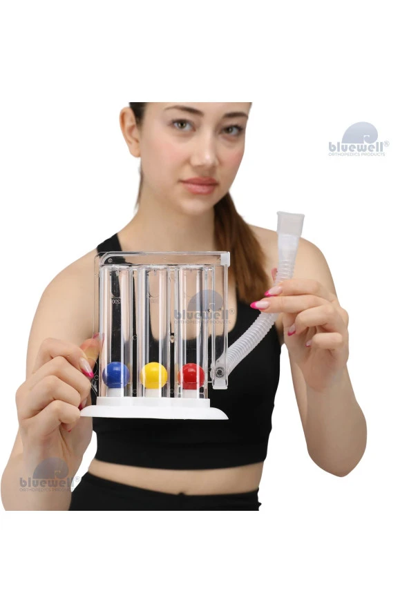 BLUEWELL Solunum Egzersiz Cihazı Triflo 3 Top 4 Adet - Resim 2