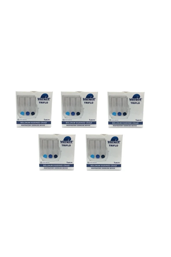 BLUEWELL Solunum Egzersiz Cihazı Triflo 3 Top 5 Adet - 1