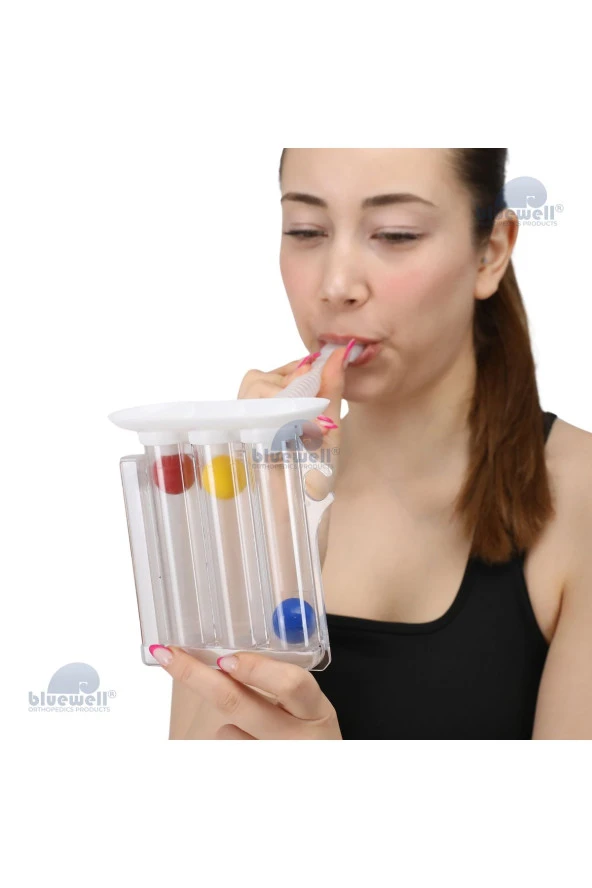 BLUEWELL Triflo 3 Top Solunum Egzersiz Cihazı - 4