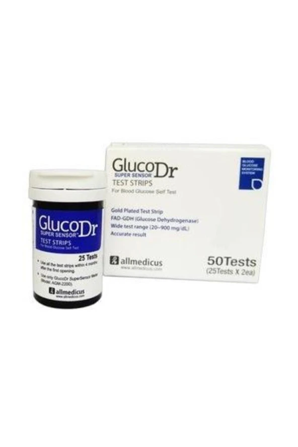 GLUCO DR Super Sensor Strip 50 Adet