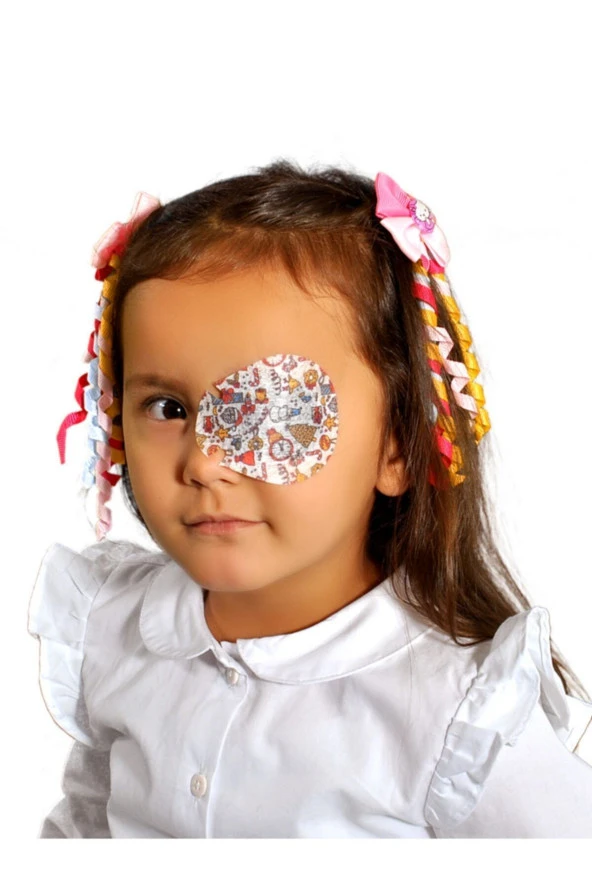 Happy Eyes Çocuk Göz Kapama Bandı 100'lük Kutu Göz Pedi ürün görseli