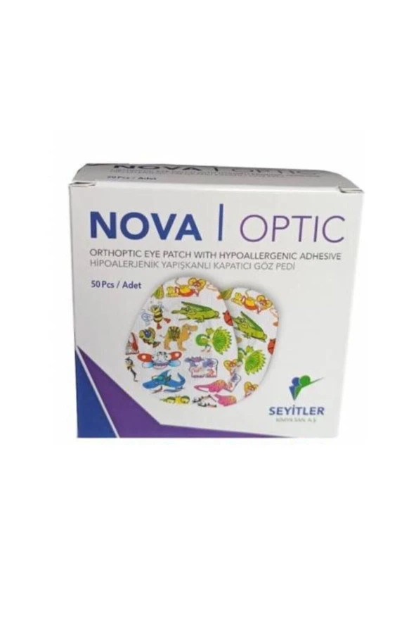 Nova Optik Çocuk Göz Kapama Bandı 50 Adet Göz Pedi