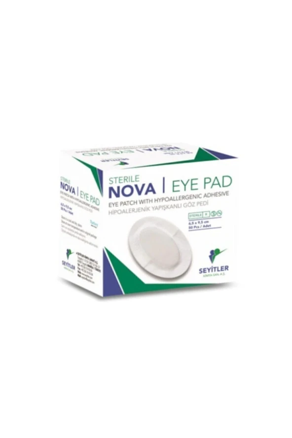 NOVA Ped Göz Kapama Bandı - Göz Pedi - 6,5x9,5cm - Yetişkin - 50 Adet - 1