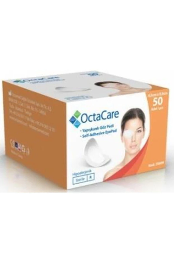 OCTACARE Steril Göz Pedi 6.5cm x9.5cm ürün görseli
