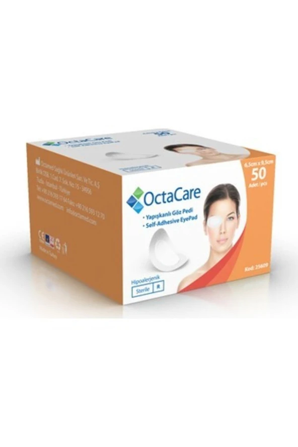 OCTACARE Yapışkanlı Steril Göz Pedi 50 Adet ürün görseli