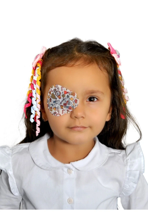 Happy Eyes Çocuk Göz Kapama Bandı 100'lük Kutu Göz Pedi - Resim 2