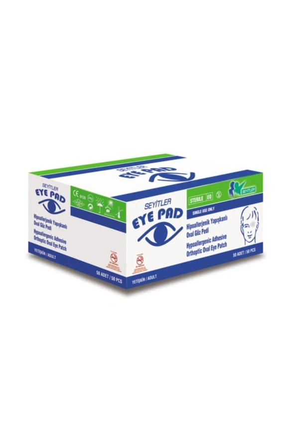 SEYİTLER KİMYA Seyitler Eye Pad Hipoallerjenik Yapışkanlı Oval Göz Pedi ürün görseli
