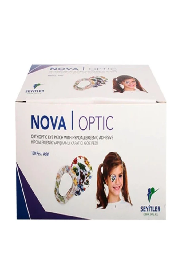 NOVA Göz Kapama Bandı Optik 100 Adet Çocuk