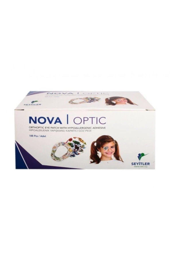 Nova Optik Çocuk Hipoallerjenik Yapışkanlı Oval Göz Pedi 100 Adet ürün görseli