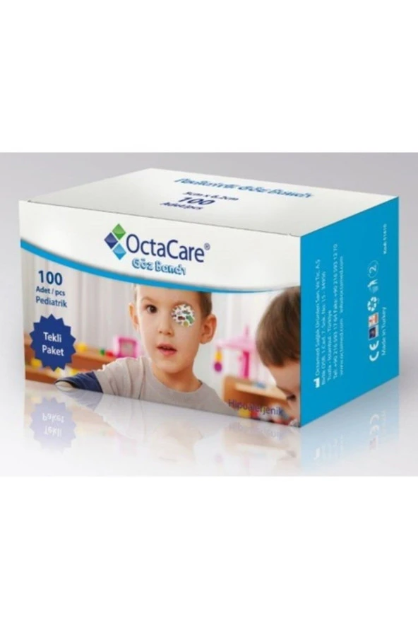 OCTACARE Erkek Çocuk Göz Kapama Bandı - 5cmx6,2cm -100 Lü Paket ürün görseli