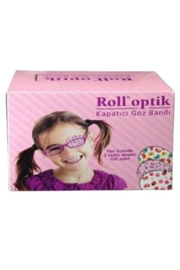 KURTSAN Roll Optik Göz Kapama Bandı Kız 100 Lük Kutu Desenli ürün görseli