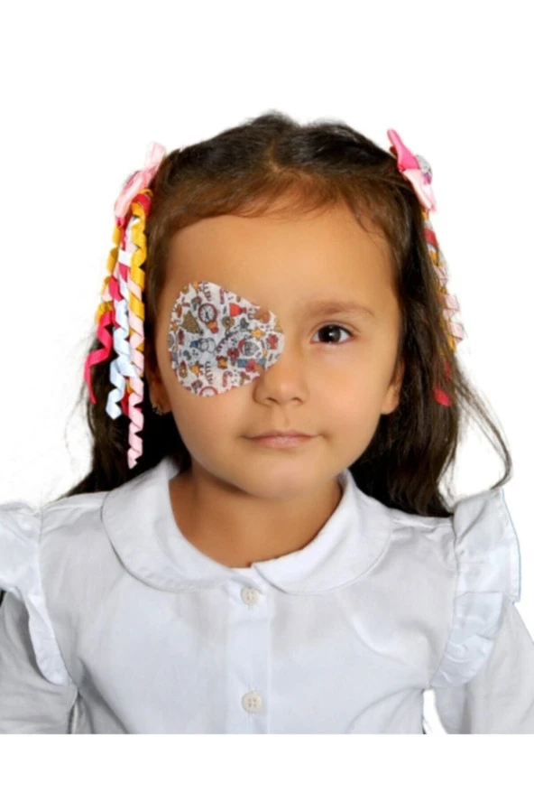 Happy Eyes Çocuk Göz Kapama Bandı 100'lük Kutu Göz Pedi Göz Bandı - 5
