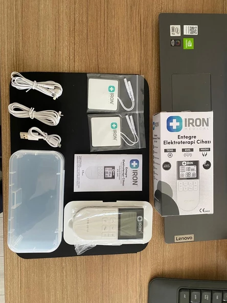 IRON KTR2610 TENS  EMS MASAJ CİHAZI ENTEGRE ELEKTROTERAPİ  BATARYALI - 3