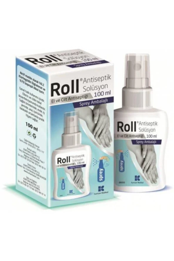 ROLL Kopya - Antiseptik Solüsyon El Ve Cilt Dezenfektanı 100 Ml Sprey ( 5 Kutu )