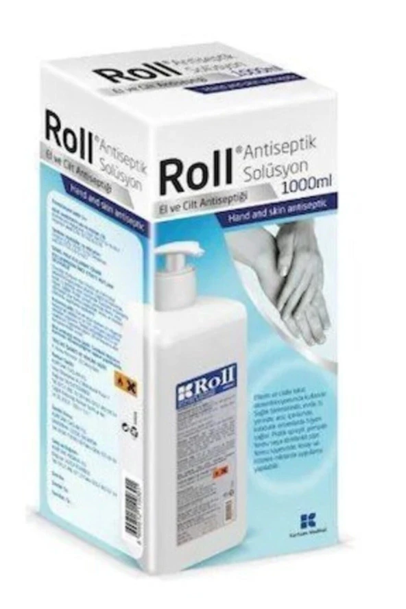 ROLL Antiseptik Solüsyon El Ve Cilt Antiseptiği Dezenfektanı 1000 Ml - 4 Adet - 2