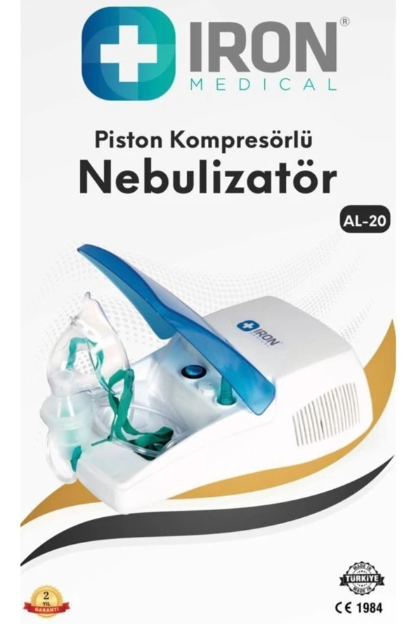 IRON Nebulizatör Kapaklı Piston Kompresörlü Al-20