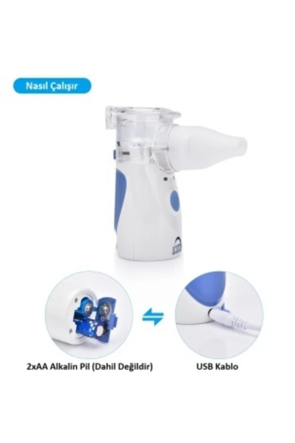 ACURA Ac 4020 Taşınabilir Mesh Nebulizatör Çok Hafif Süper Sessiz - Resim 4