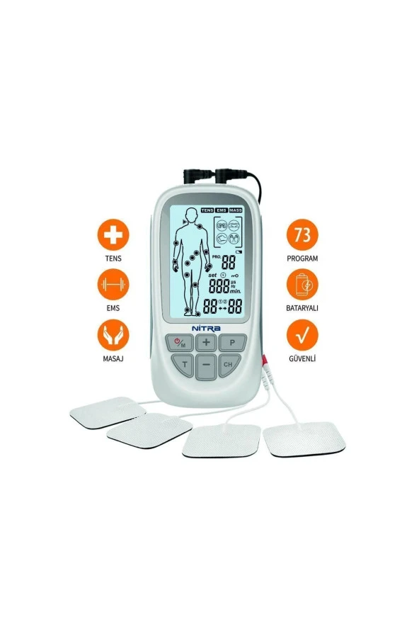 Roovjoy Nitra Combo Elektroterapi Tens Cihazı Ems Masaj Aleti / Cihazı - Şarjlı M102a - 1