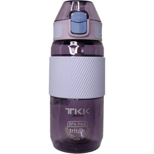 TKK 500 ml Eflatun Sİlikon Pipetli Tritan Suluk Matara ürün görseli