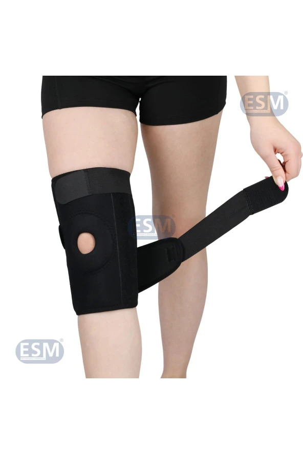 ESM Menisküs Ağrıları Için Patella Destekli Fleksible Balenli Dizlik Ligament Destekli Iç Ve Yan Bağ - 4