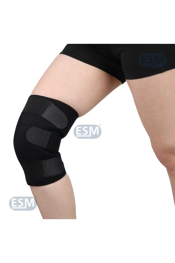 ESM Spor Koşu Fitness Patellası Kapalı Dizlik Neopren Ayarlanabilir Bedensiz - 2