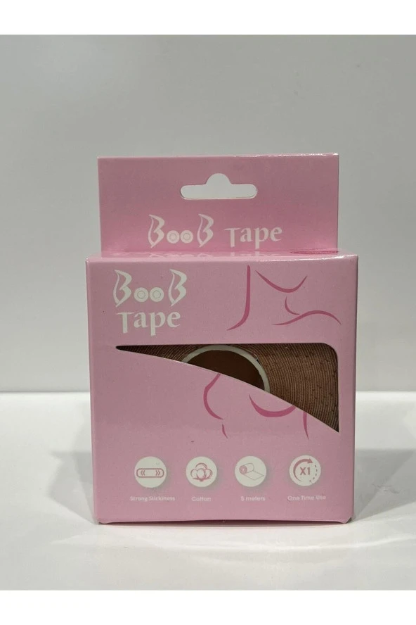 BOOB TAPE Göğüs Dikleştirici Ve Şekillendirici 7,5cm X 5m Ten Rengi - 2
