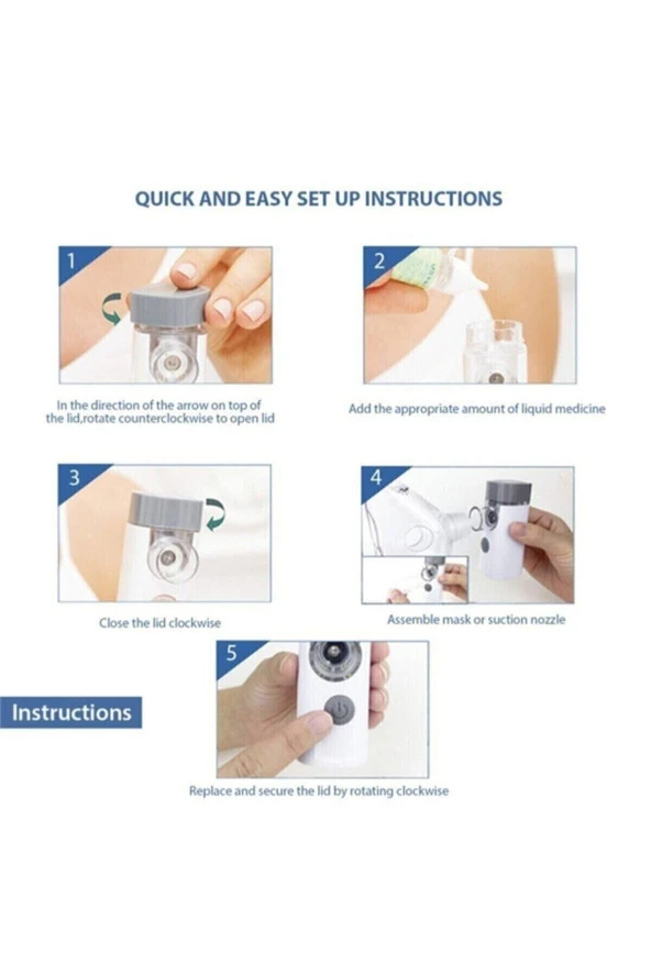FEELLİFE Air Pro 3 Mini Mesh Nebulizatör Nebul Tasınabilir Sessiz Nebulizatör - 3