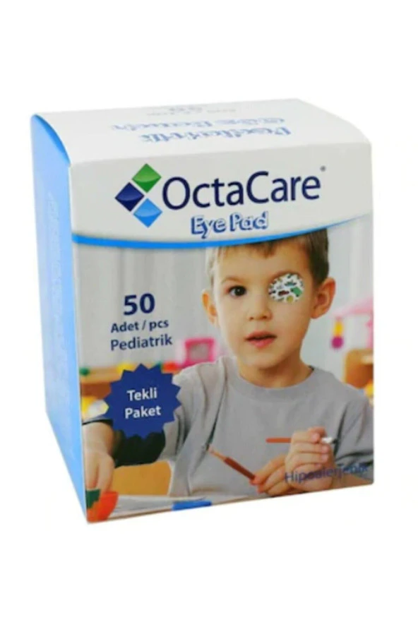 Octacare Erkek Çocuk Göz Kapama Bandı - 5Cmx6,2Cm -50 Li Paket