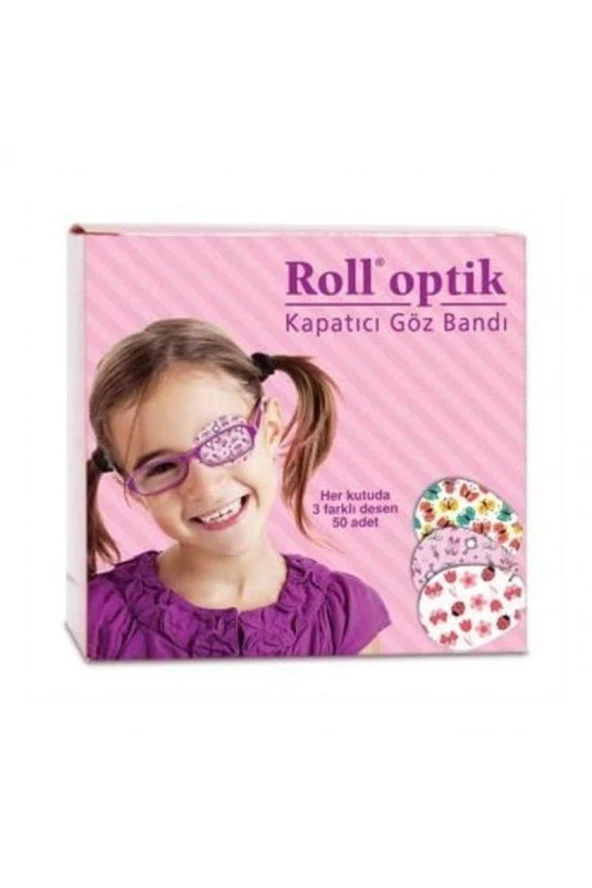 Roll Optik Kapatıcı Göz Bandı Kız 50'Li