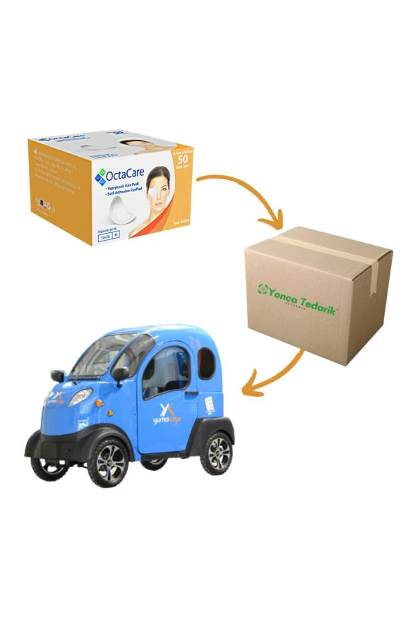 OCTACARE Steril Göz Pedi 6.5cm X 9.5 Cm 50'li - 1 Kutu Tekli Paketlerde - 4