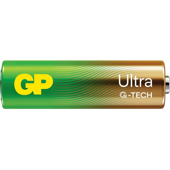 GP Batteries G-TECH Ultra Alkalin Kalem LR6 - AA Boy 1.5V Pil 12'li Shrink - 2