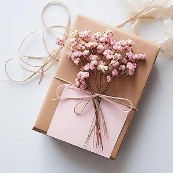 Nettenevime 10lu Set Kuru Çiçek Doğal Cipso Şoklanmış Bozulmaz 10Farklı  Karışık Renkler - Resim 6