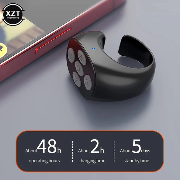Bluetooth5.3 Tiktok İnstegram Telefon Kumanda Selfie Çubuk Resim Sayfa Çevirme Kumanda - 5