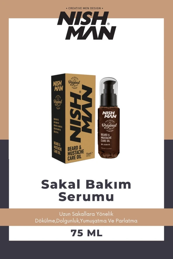 Nishman Dolgunlaştırıcı Ve Canlandırıcı Saç Sakal Serumu 75 Ml