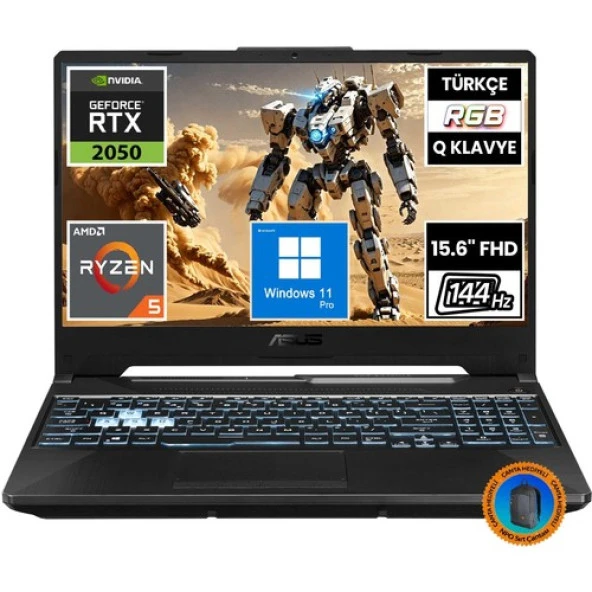 Asus Tuf Gaming A15 FA506NF-HN050A22 Ryzen5 7535HS 32GB 512SSD RTX2050 15.6 Fullhd W11P Taşınabilir BILGISAYAR-CNT023 - 1