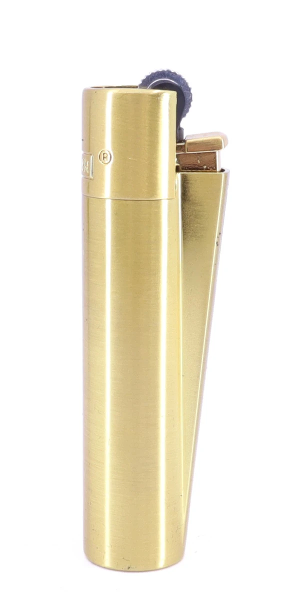 Clipper Özel Kutusunda Metal Çakmak - Mat Sarı (Brushed Gold)