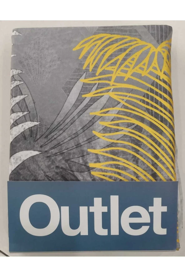 Özdilek (OUTLET) Çift Kişilik Nevresim Takımı Golden Palm Gri