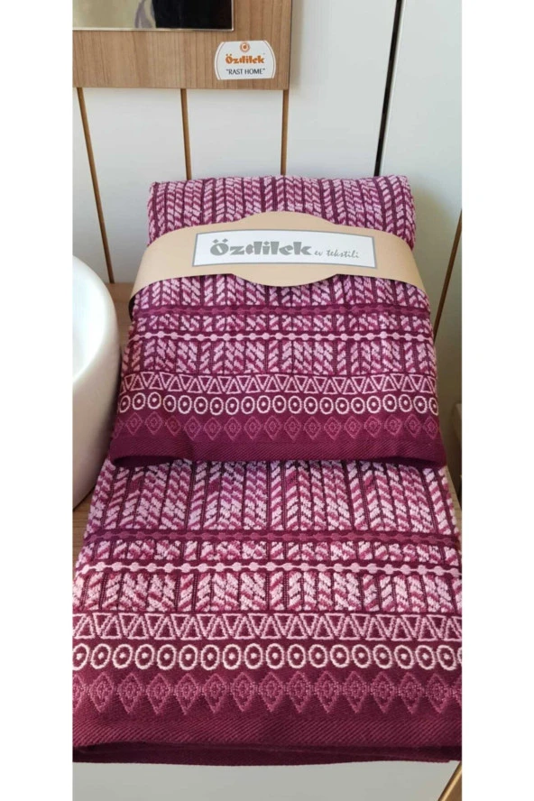 Özdilek Teraphy Kadife Banyo Takımı(bordo-2 Parça)