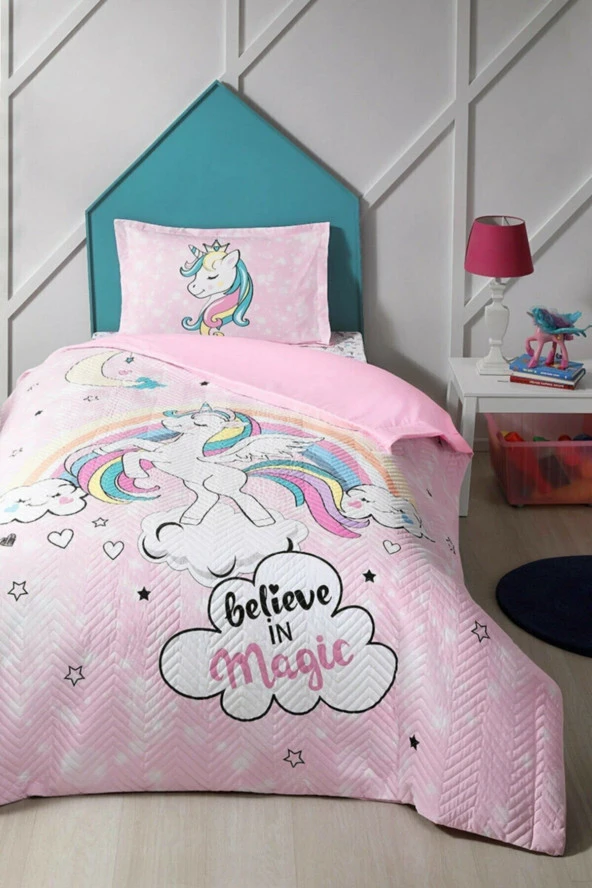 Özdilek Unicorn Tek Kişilik Kapitone Nevresim Takımı