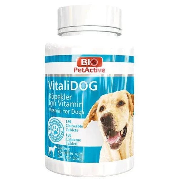 Bio PetActive Vitalidog Tablet Yetişkin Köpekler İçin Vitamin Tablet 150 tablet