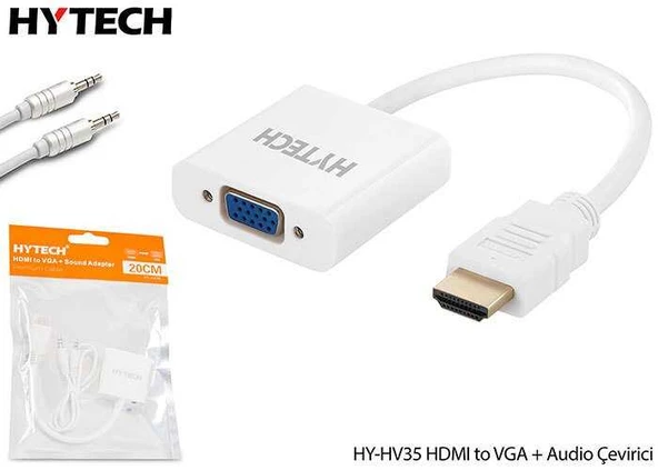 Hytech HY-HV35 Hdmi To Vga + Audio Çevirici