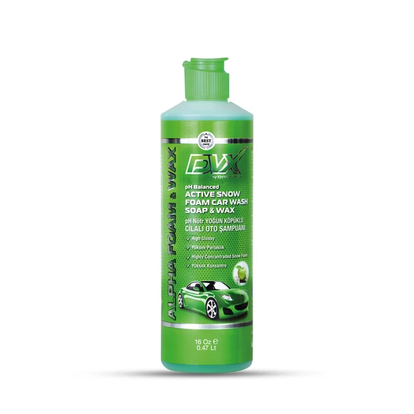 DVX Alpha Foam pH Nötr-Cilalı Oto Yıkama Şampuanı  16OZ (473 ml.)