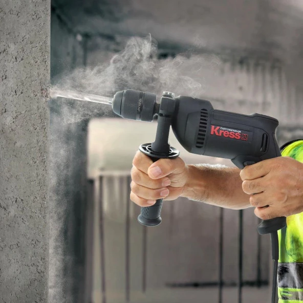 Kress KUY02P 650Watt 13mm Profesyonel Darbeli Matkap - 4