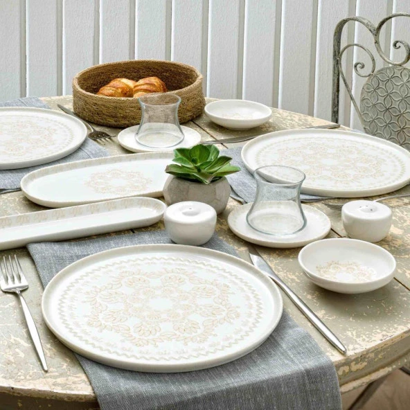 TAÇ PİERRE CARDİN JADE 28 PARÇA KAHVALTI TAKIMI