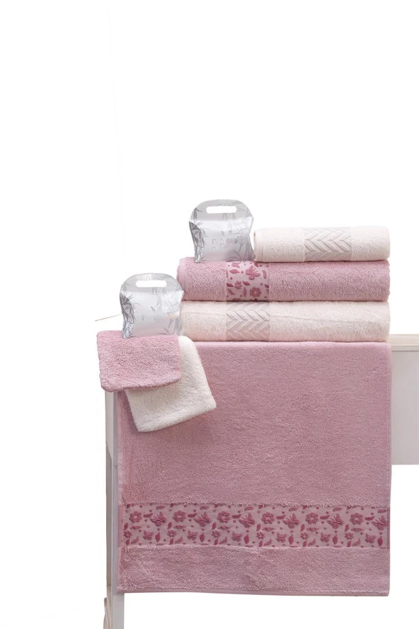 Nurpak Yıldız Bambu 10 Parça Aile Bornoz Seti Kutulu - 3