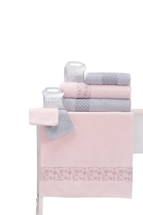 Nurpak Yıldız Bambu 10 Parça Aile Bornoz Seti Kutulu - 9