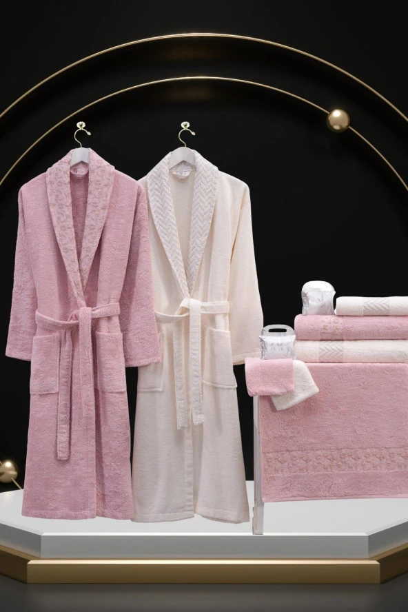 Nurpak Yıldız Bambu 10 Parça Aile Bornoz Seti Kutulu - 10