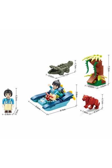 122 Parça Jungle Vahşi Doğa Keşif Ekibi ile Kendi Ormanını Oluştur! - 2