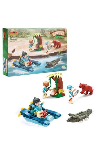 122 Parça Jungle Vahşi Doğa Keşif Ekibi ile Kendi Ormanını Oluştur! - 3
